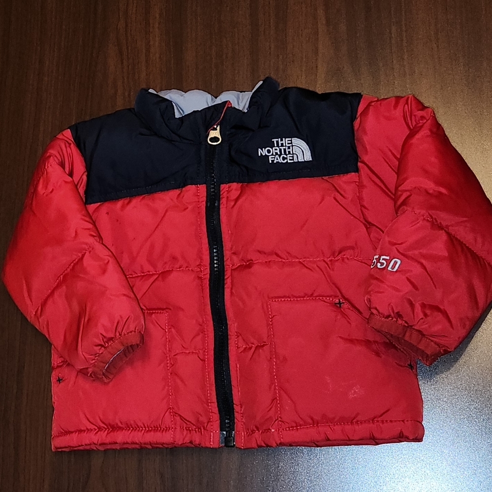 The North Face Down Winter Jacket Infant Baby Sz 6-12 Month